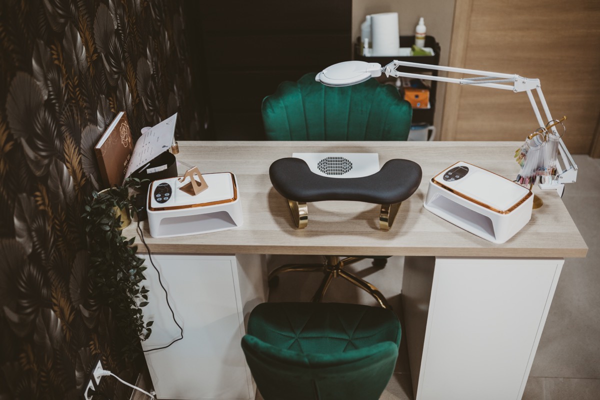 Nail styling station at Sara Bella Beauty Studio, Calahonda